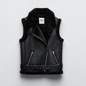 NWOT Zara double sided vest
